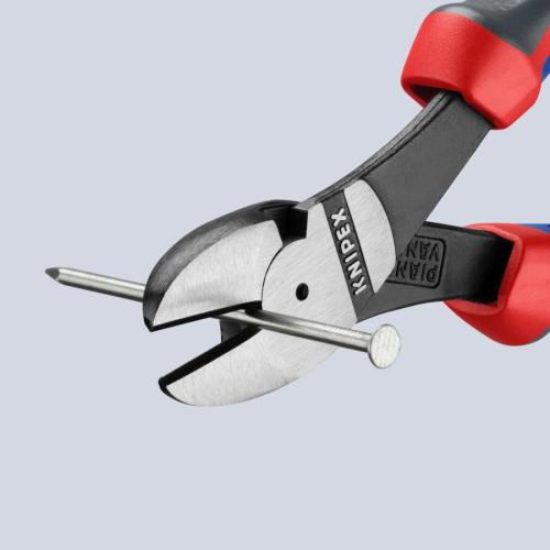 Knipex High Leverage Diagonal Cutter with Multi-component Grips 180mm 74 02 180